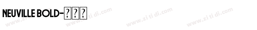 Neuville Bold字体转换